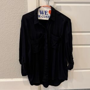 Zara Black Button Down Shirt